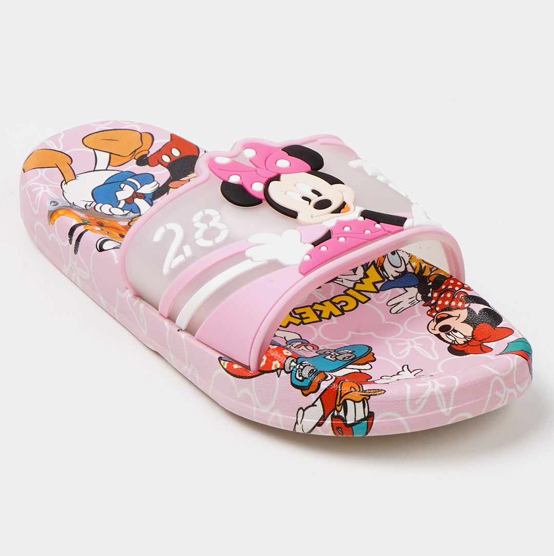 Girls Character Slipper - Light Pink