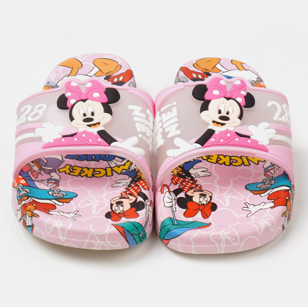 Girls Character Slipper - Light Pink