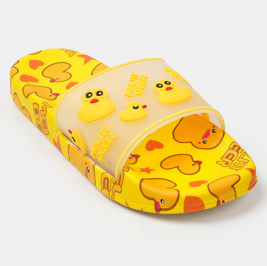 Girls Character Slipper - Yellow