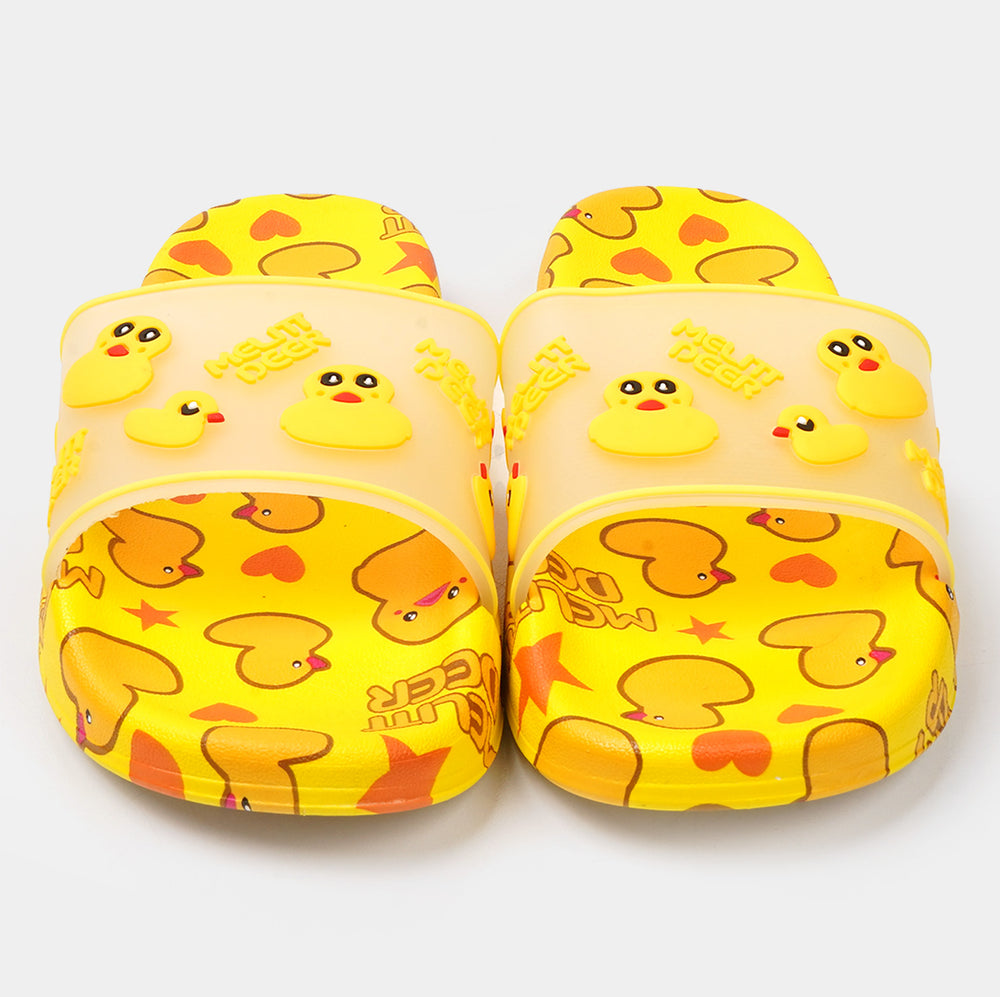 Girls Character Slipper - Yellow