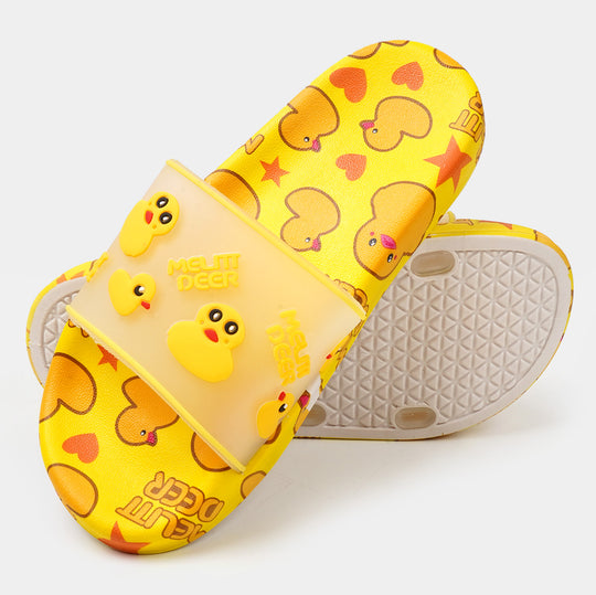 Girls Character Slipper - Yellow