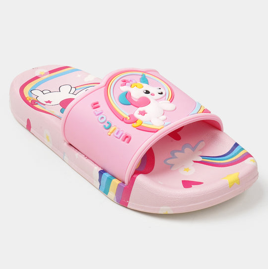 Girls Character Slipper - Light Pink
