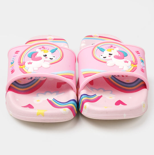Girls Character Slipper - Light Pink