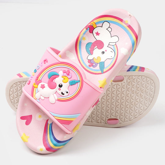 Girls Character Slipper - Light Pink