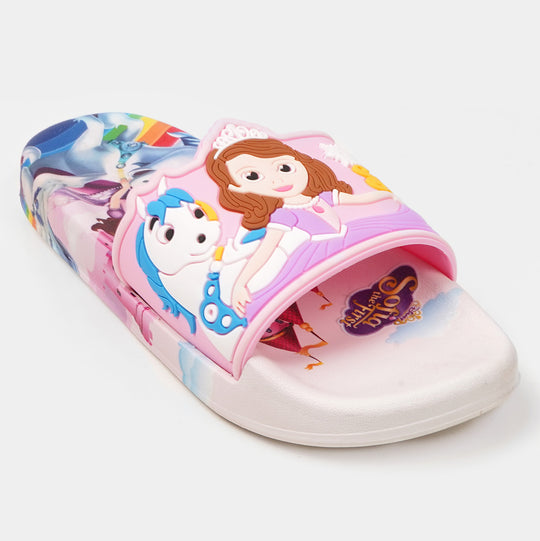 Girls Character Slipper - Light Pink