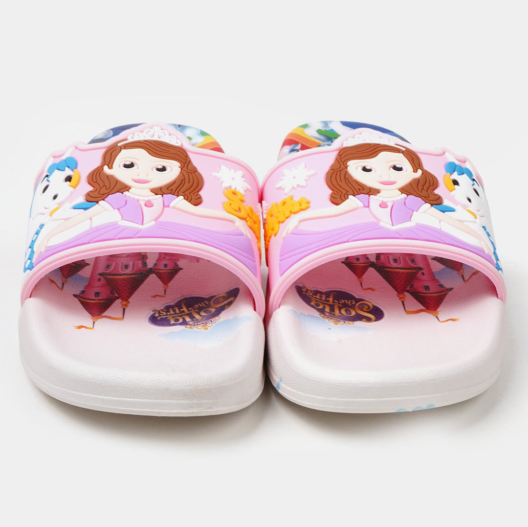 Girls Character Slipper - Light Pink