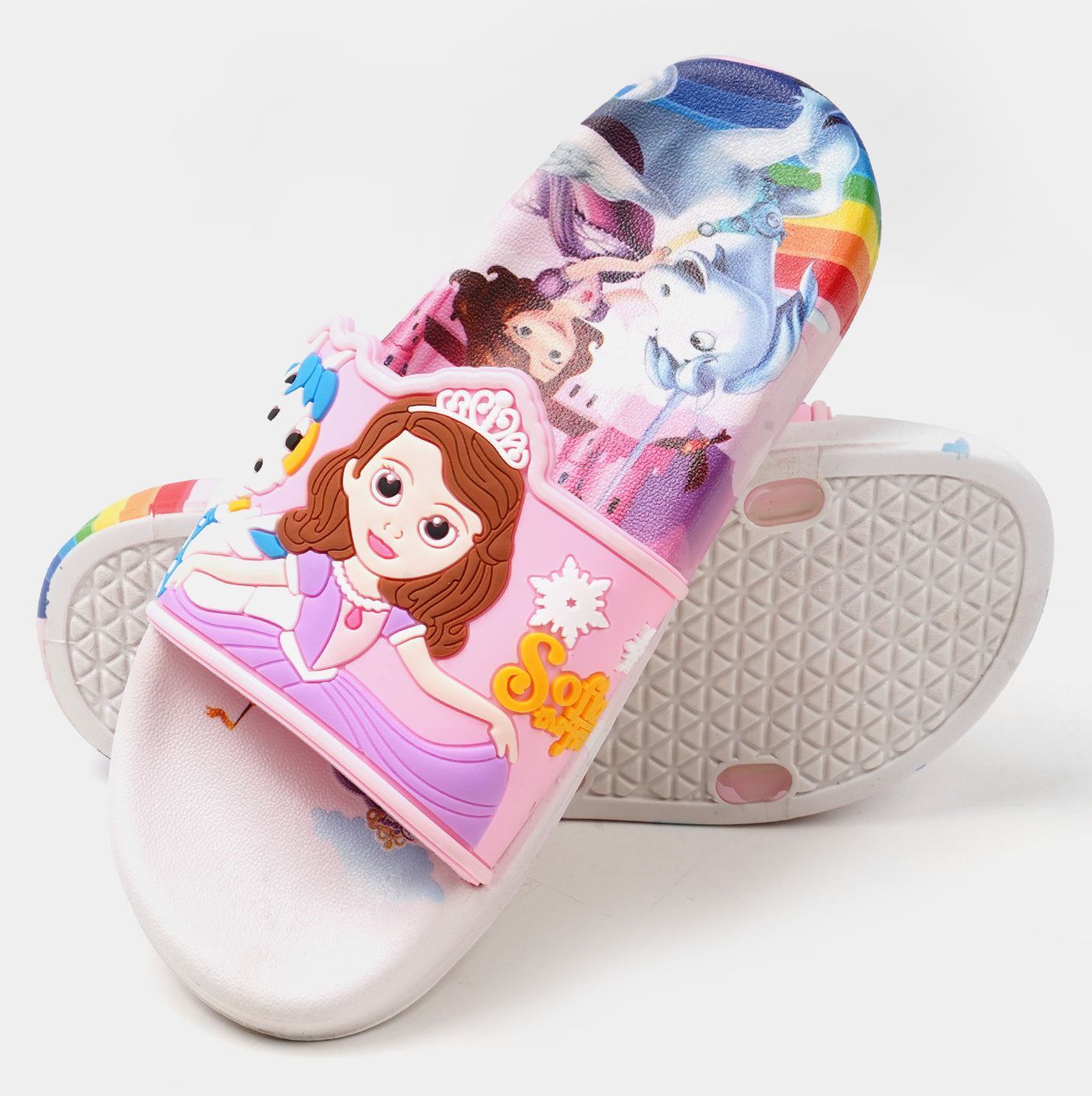 Girls Character Slipper - Light Pink