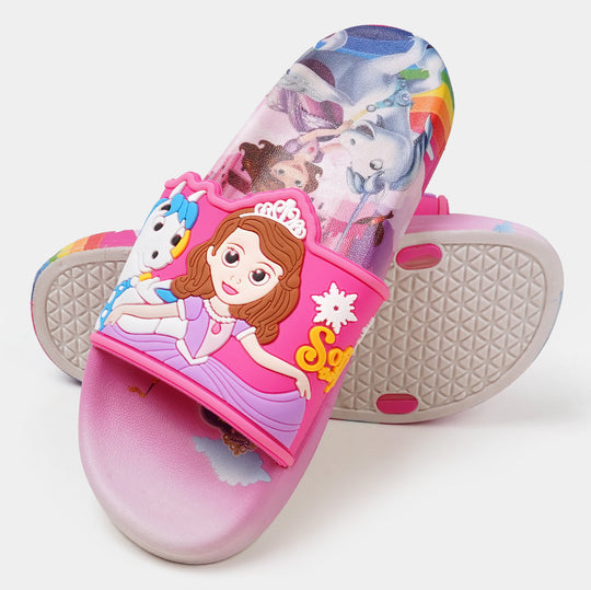 Girls Character Slipper - Pink