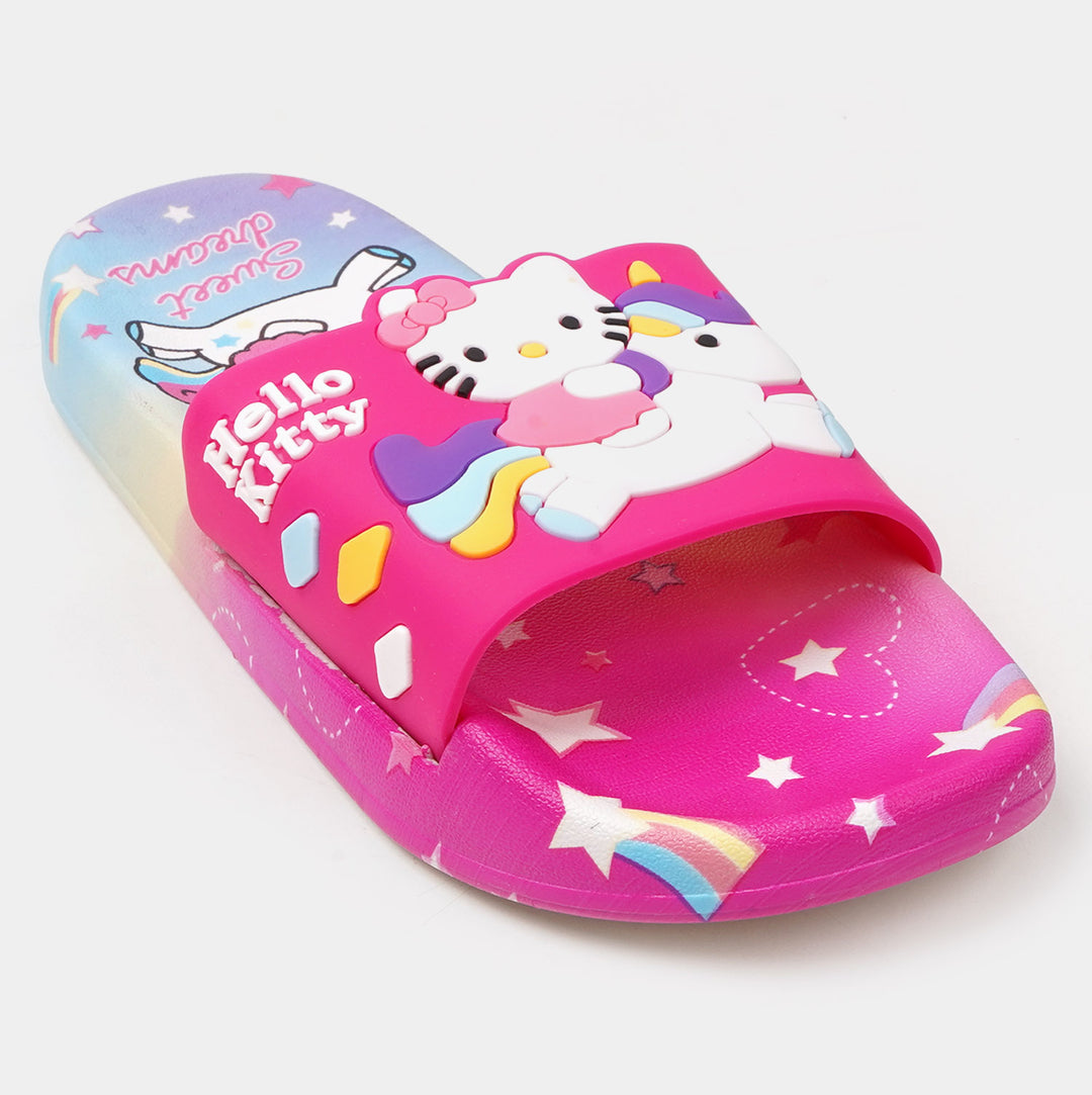 Girls Character Slipper - Hot pink