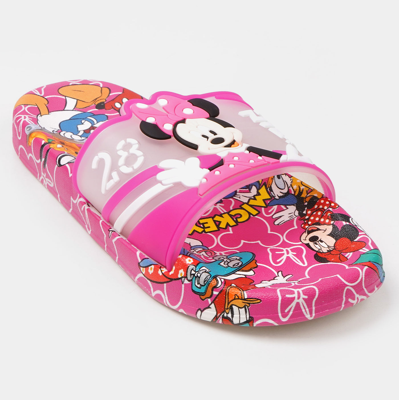 Girls Character Slipper - Hot Pink