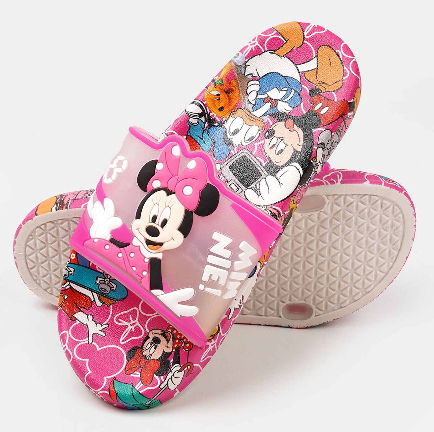 Girls Character Slipper - Hot Pink