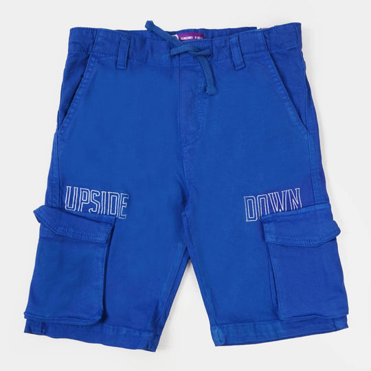 Boys Cotton Short Upside Down - Blue