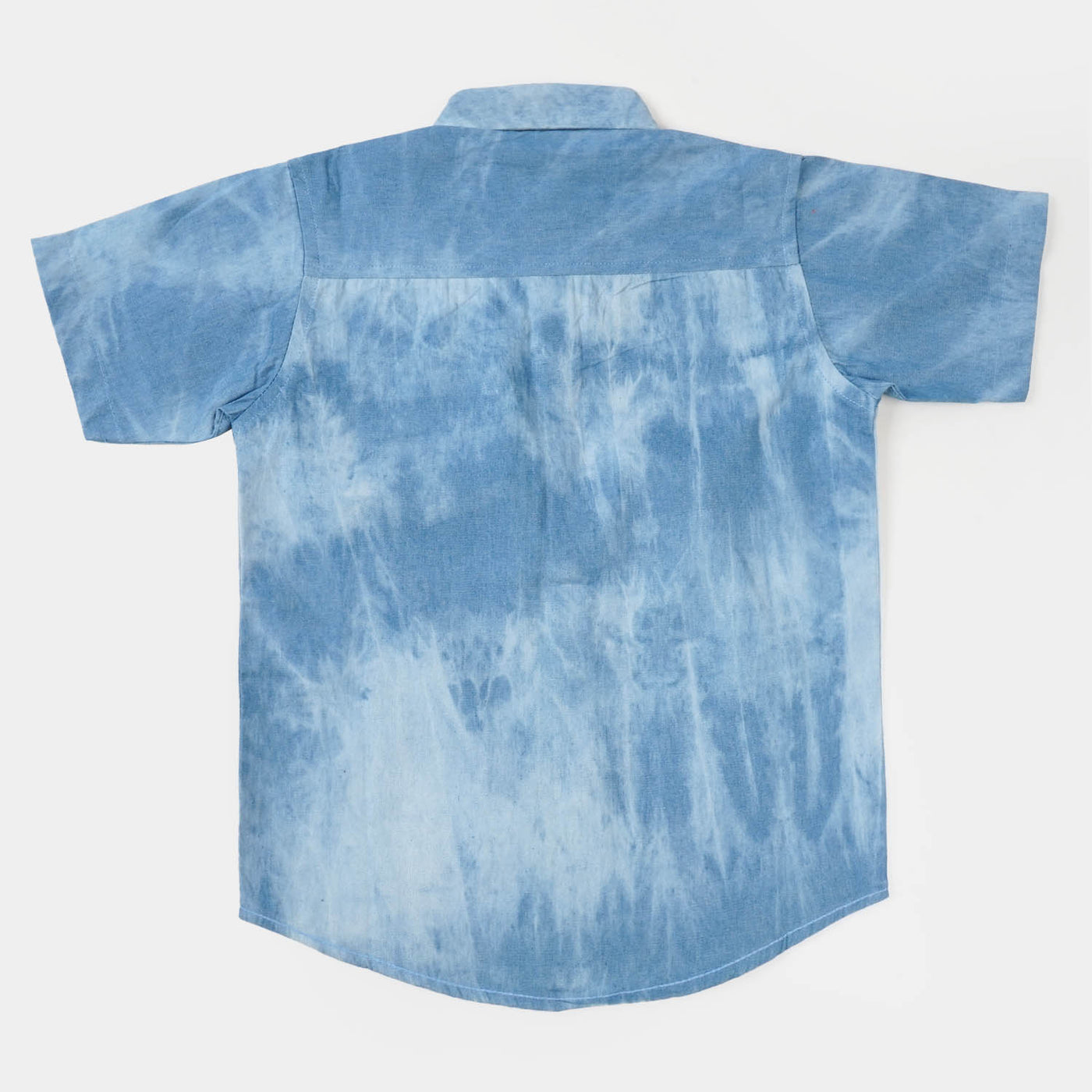 Boys Denim Basic Shirt - Light Blue