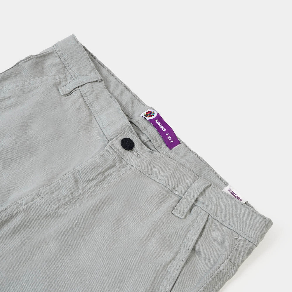 Boys Cotton Short Feel The Vibe - GREY
