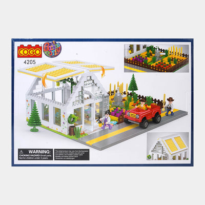 Greenhouse Building Block Set For Kids