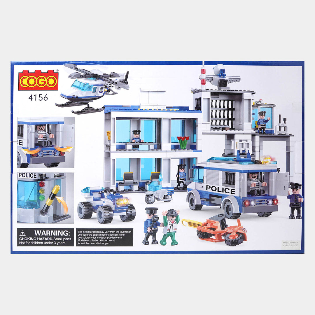 City Police Station Building Block Set For Kids