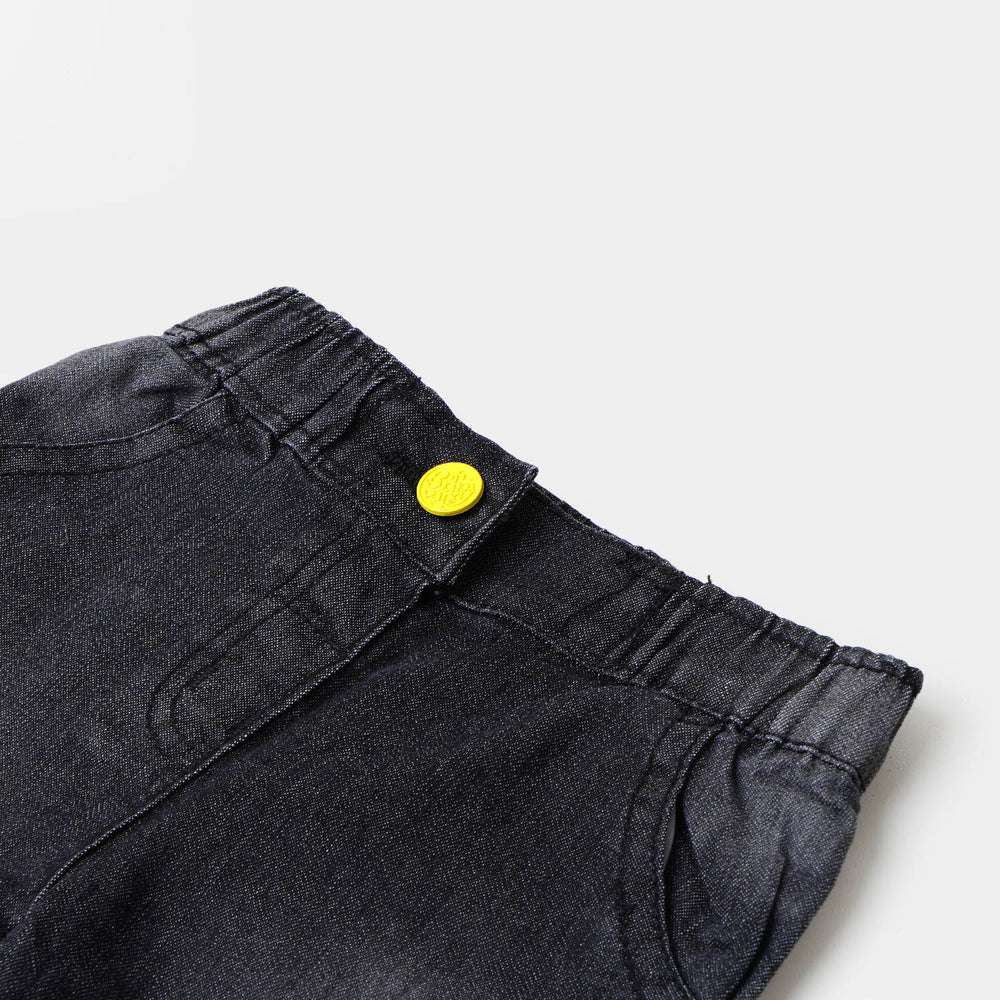 Infant Girls Pant Denim Character - BLACK