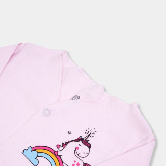 Infant Girls Waist 2 Pcs Set E-C - Pink/White