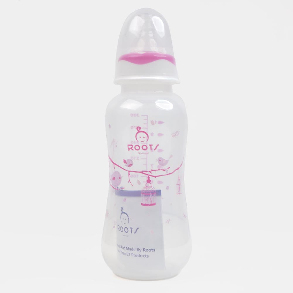 Roots Anti-Colic Feeder Bottle Normal Neck 300ml - Pink