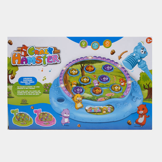 Hammer Crazy Hamster Game Baby For kids - Blue