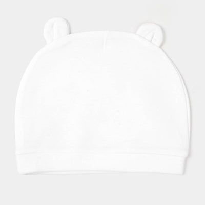 Baby Cap Face 6M+ | White