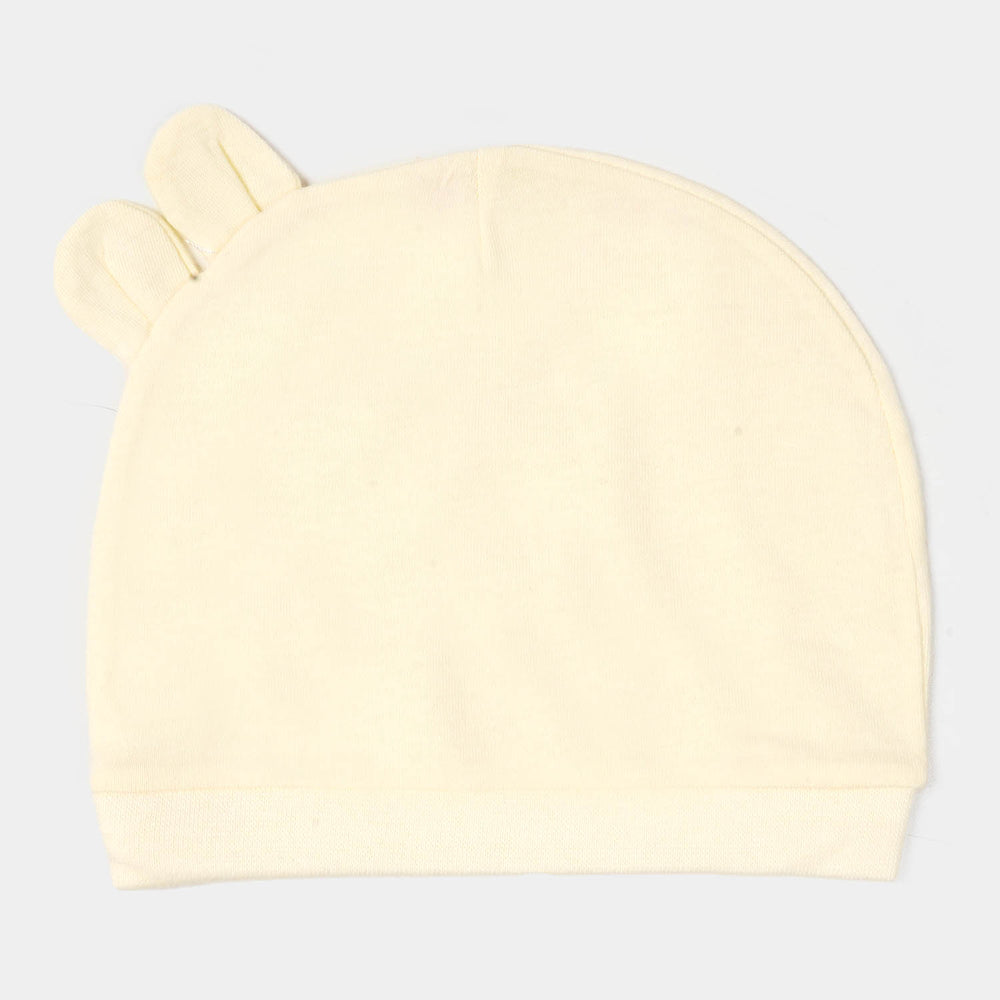 Baby Cap Elephant 6M+ | Cream