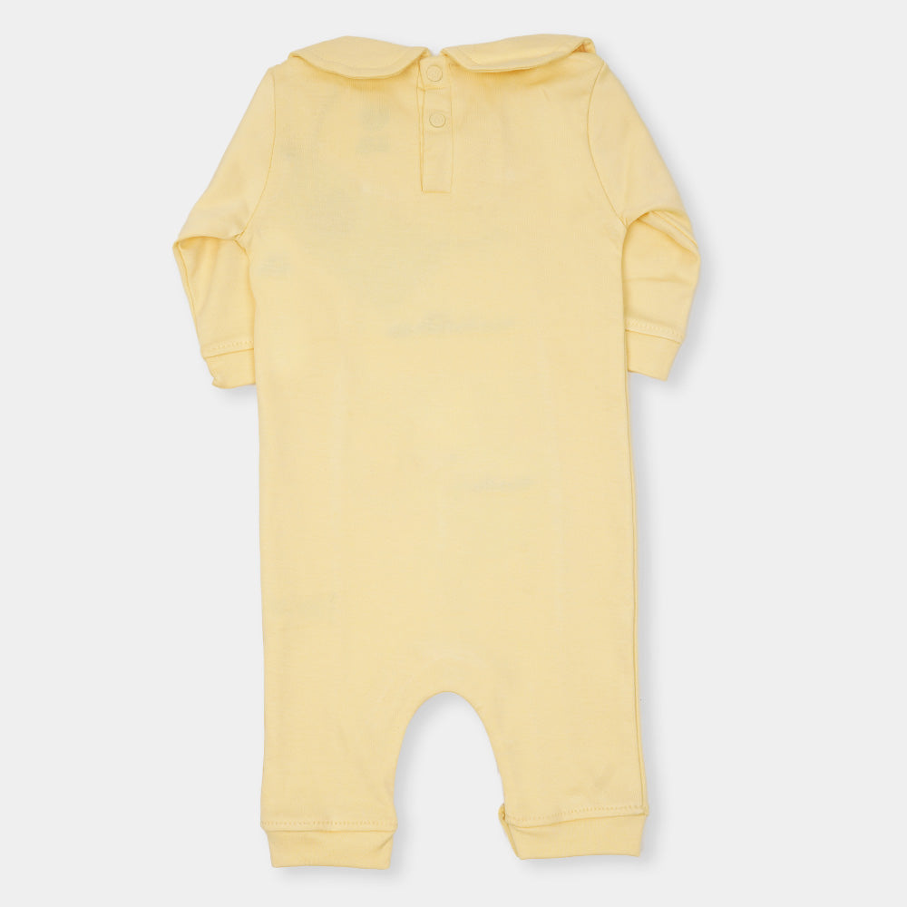 Infant Boys Knitted Romper North Pole - Pastel Yellow