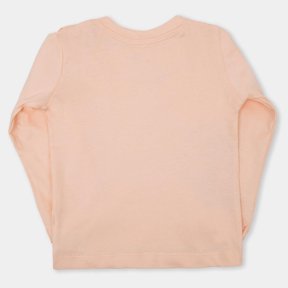 Infant Girls T-Shirt Character Dream - Pale Peach
