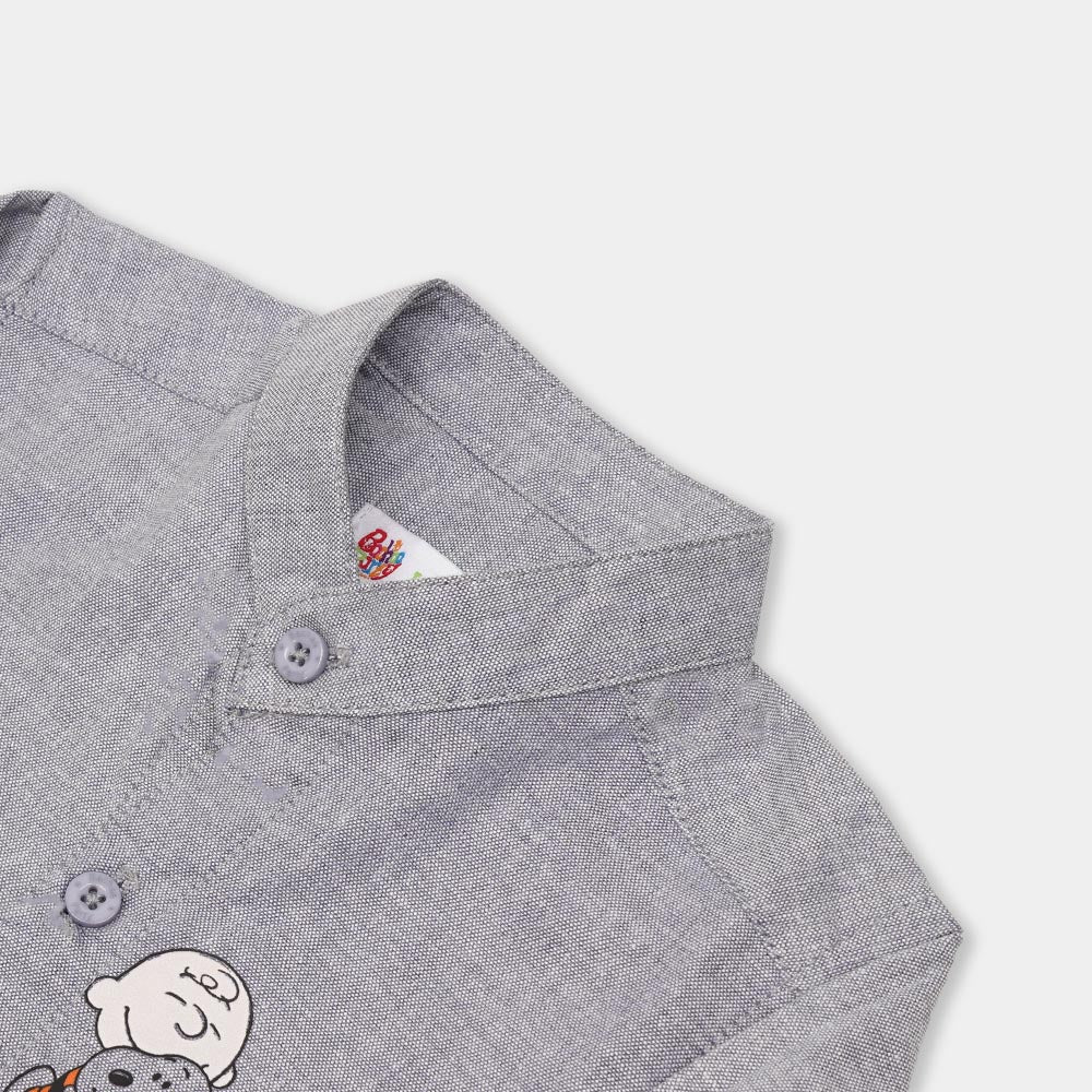 Infant Boys Casual Shirt Character & Friends - Lt.Grey