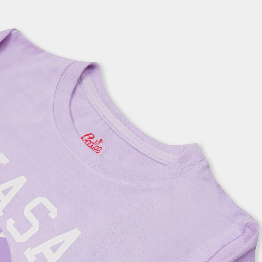 Girls T-Shirt F/S Nasa Swirl - B. White
