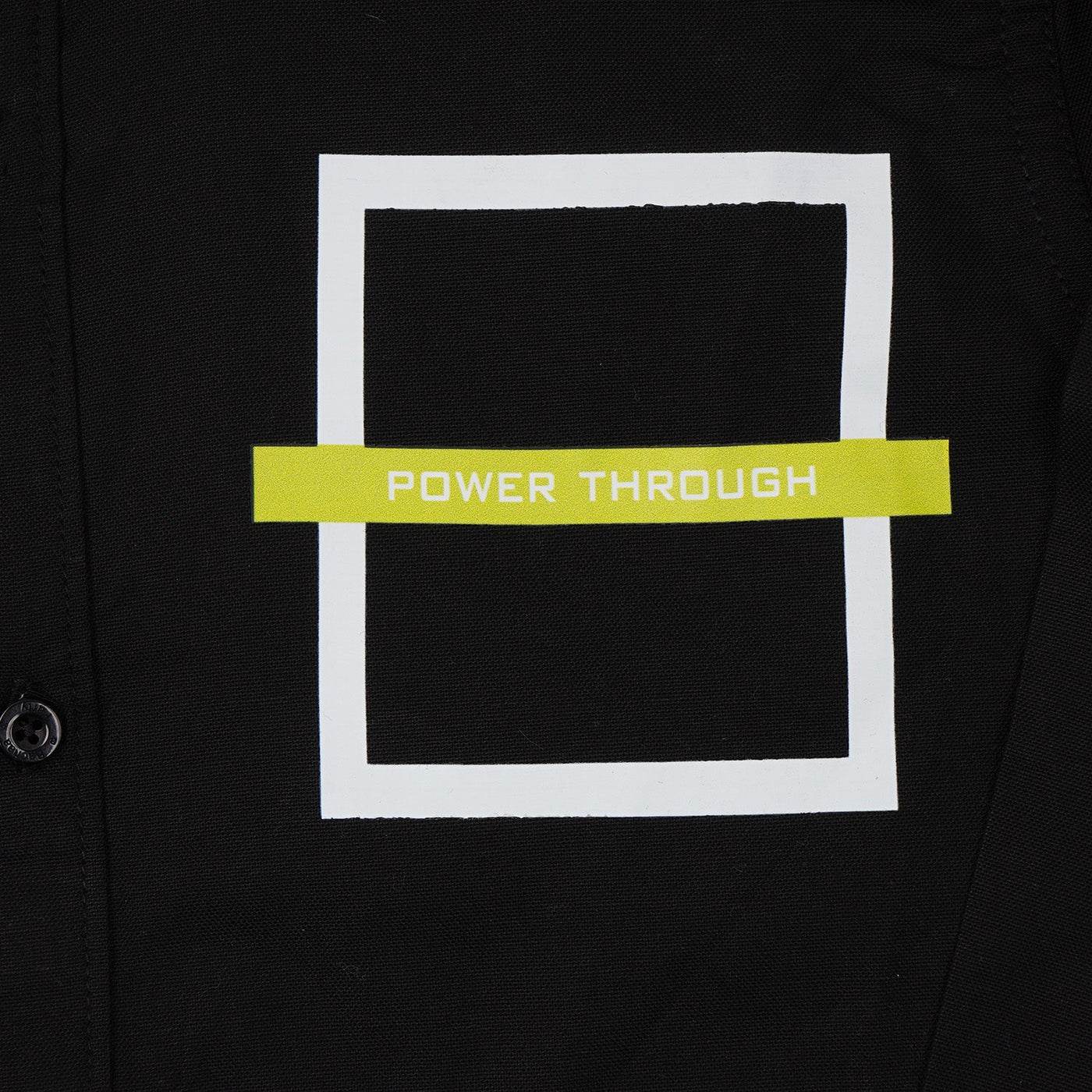 Boys Casual Shirt Power Through - BLACK