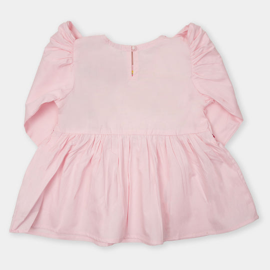 Girls EMB Top Sparkling Flamingo - Pink