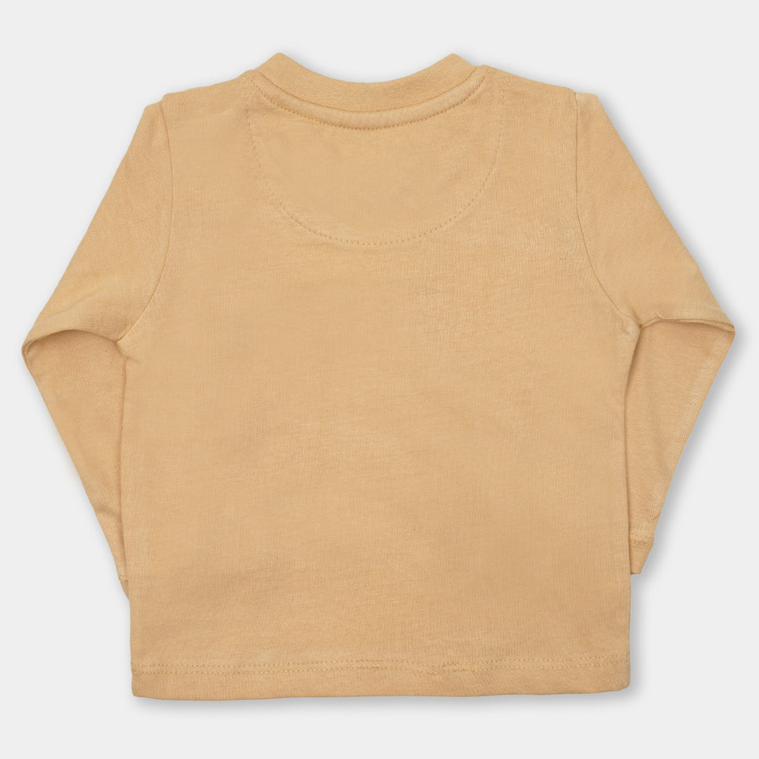 Infant Boys T-Shirt Bear - Beige