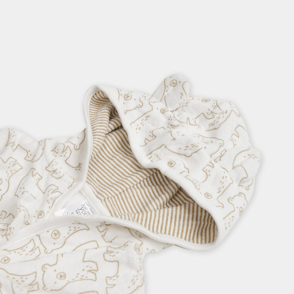 Baby Bath Gown - Bear Brown