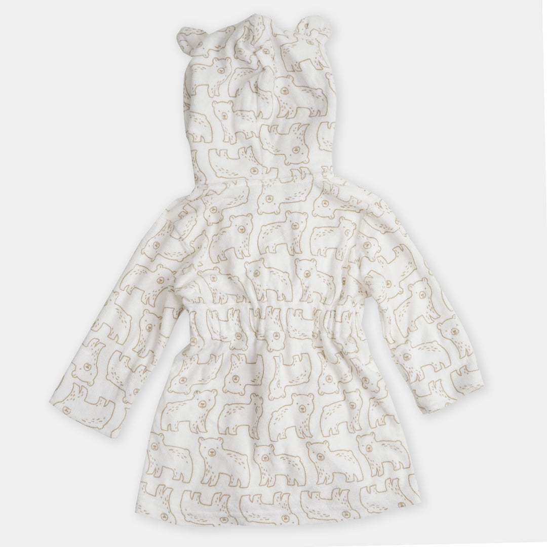 Baby Bath Gown - Bear Brown