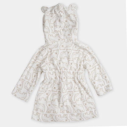 Baby Bath Gown - Bear Brown