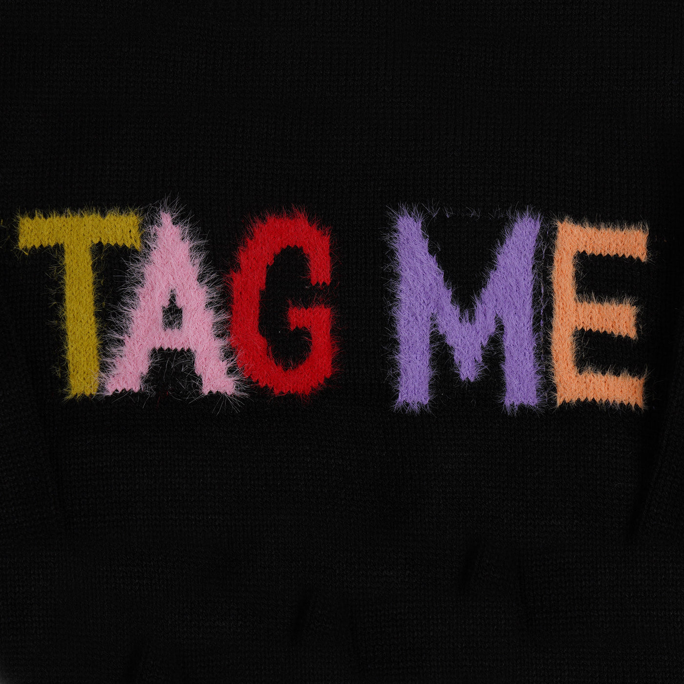 Girls Sweater Tag Me - BLACK