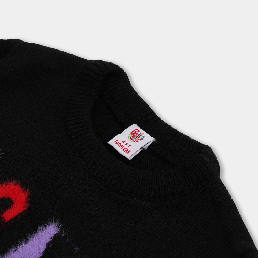 Girls Sweater Tag Me - BLACK