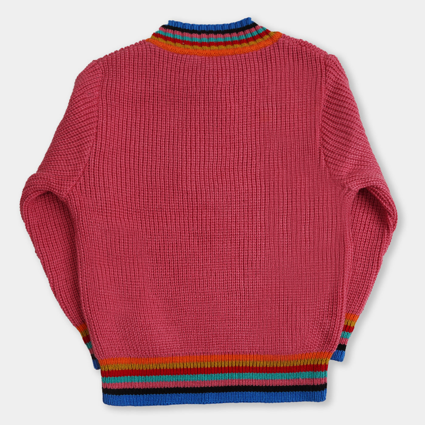 Girls Sweater Rib - Pink Lemon