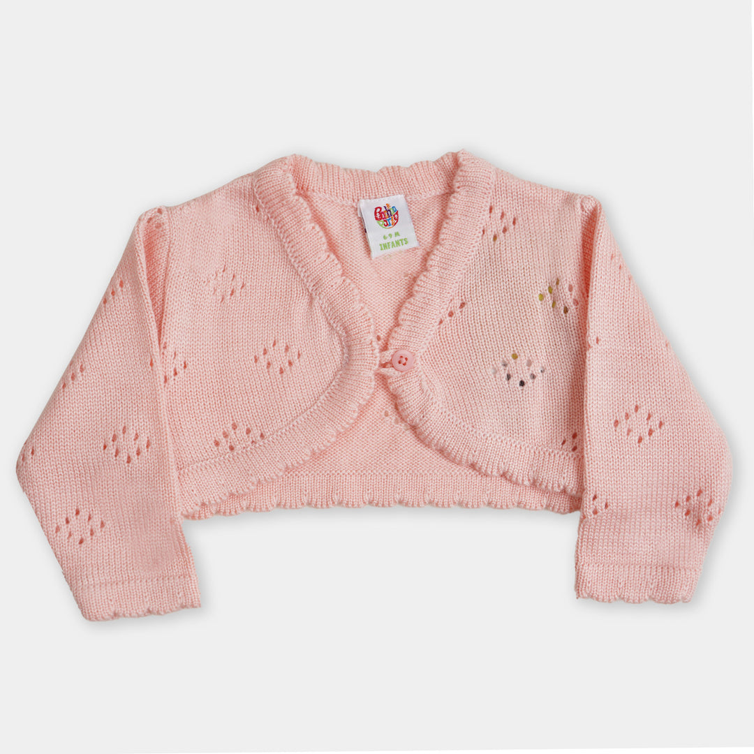 Infant Girls Shrug - Pink