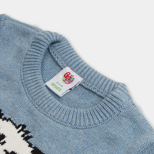 Infant Boys Sweater Tiny Panda - Grey