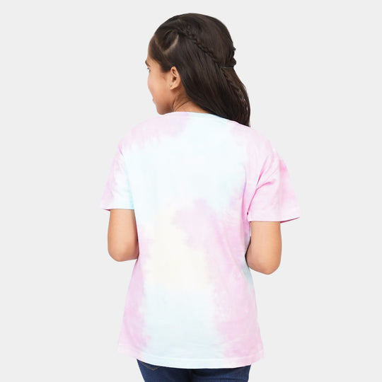 Girls Cotton Jersey T-Shirt Fight - Multi