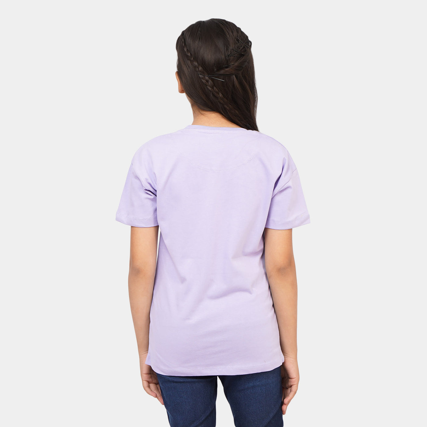 Girls Cotton T-Shirt Rapunzel - Purple