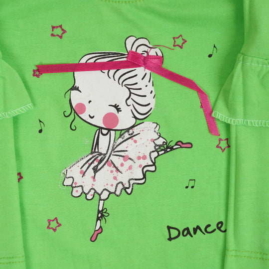 Infant Girls T-Shirt Dance - Sunny Lime