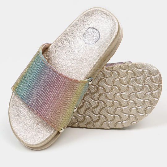 Girls Slipper F-25 - Gold
