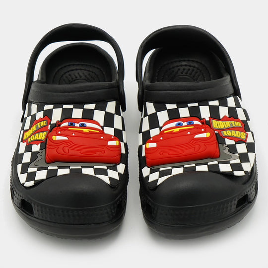 CHARACTER BOYS LIGHTNING Clogs NON-SLIP SLIPPER-BLACK