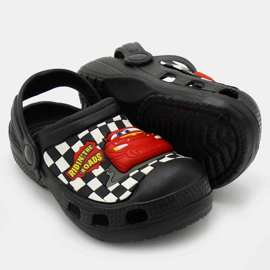 CHARACTER BOYS LIGHTNING Clogs NON-SLIP SLIPPER-BLACK