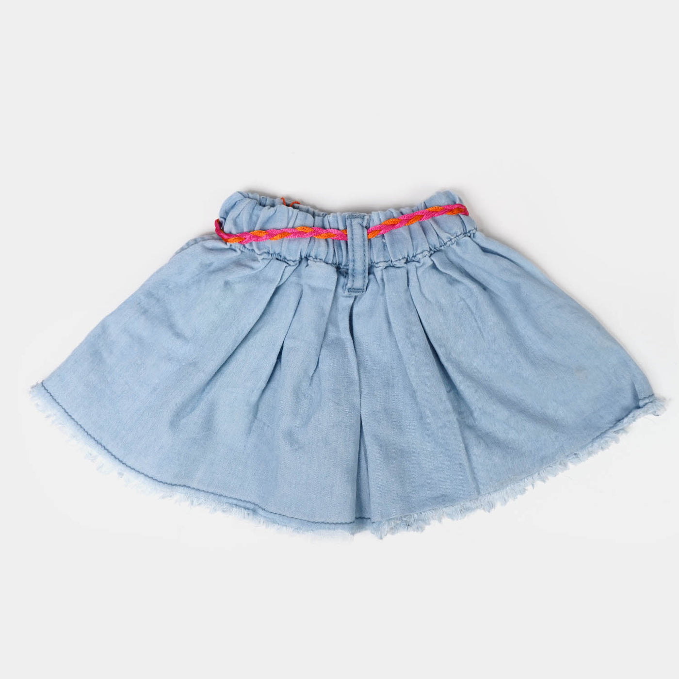 Infant Girls Denim Skirt Flared  - L.Blue