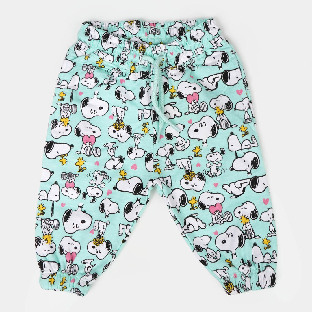 Infant Girls Terry Pyjama Character - Sky Blue