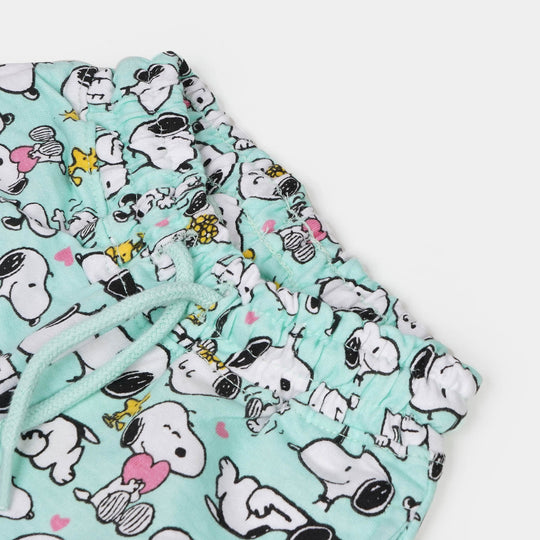 Infant Girls Terry Pyjama Character - Sky Blue